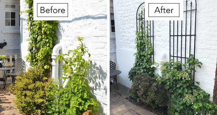 Rose Cottage in Arundel Garden Wall Makeover